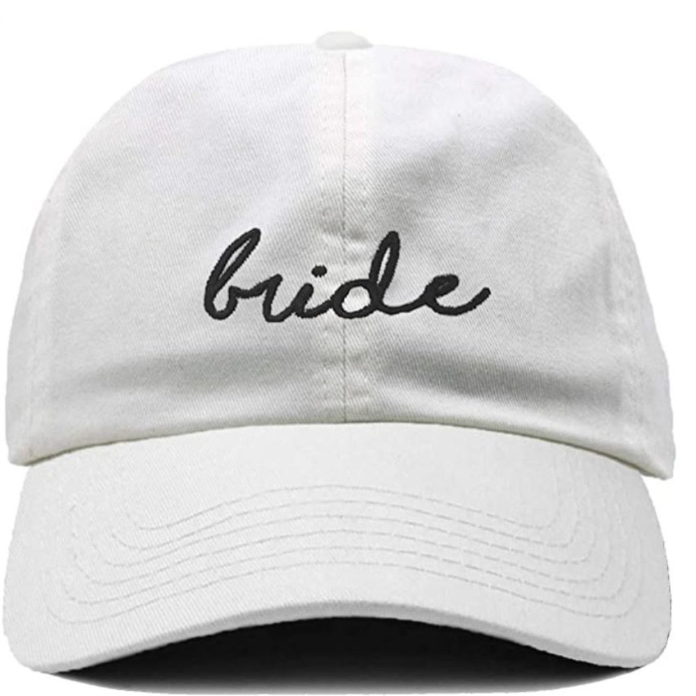 White Bride Baseball Hat